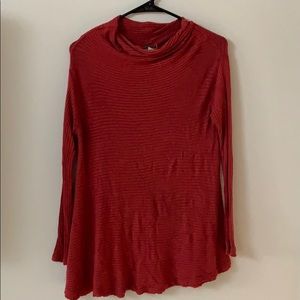 Red Free people turtleneck